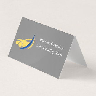 Professional Auto Detailing & Car Care Services Business Card