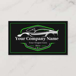 Professional Auto Detailing Car Wash Company Business Card