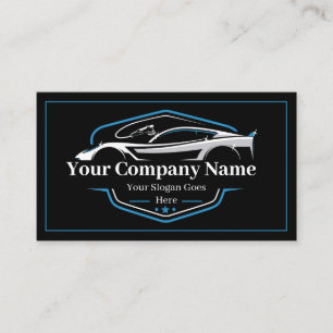 Professional Auto Detailing Car Wash Company Business Card
