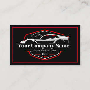 Professional Auto Detailing Car Wash Company Business Card