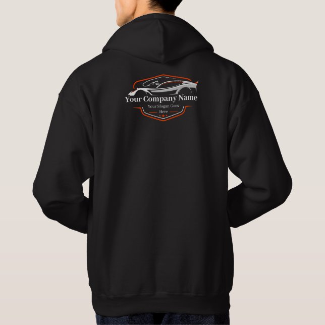 Professional Auto Detailing Car Wash Company Hoodie (Back)