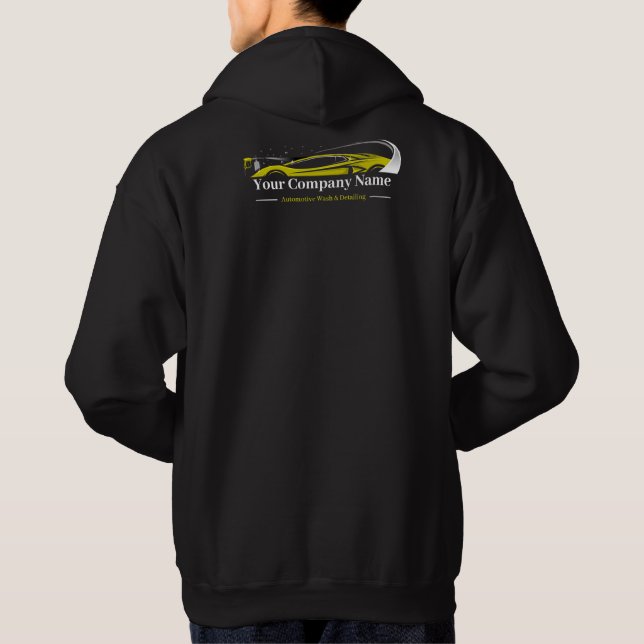 Professional Auto Detailing Car Wash Company Hoodie (Back)
