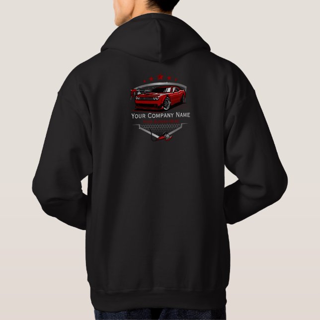Professional Auto Detailing Car Wash Company Hoodie (Back)