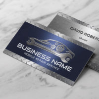 Professional Auto Repair Blue Metal Automotive