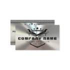 Professional Auto Repair Logo Shiny Metal Mechanic