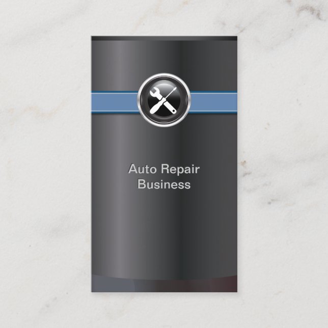 Professional Auto Repair Plumbing Handyman Business Card (Front)
