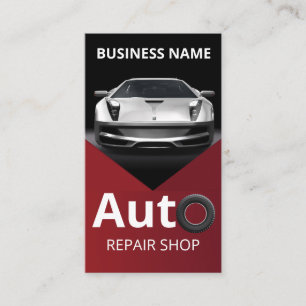 Professional Auto Repair Shop Business Card