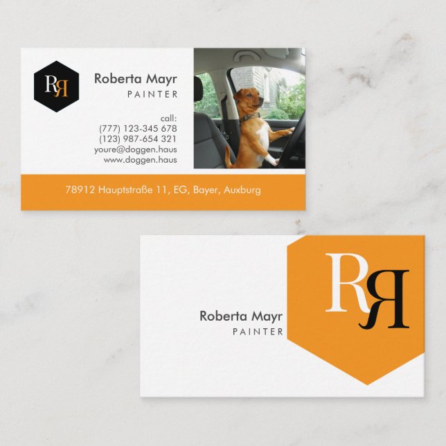 Professional Automatic Logo  Business Card (Front/Back)