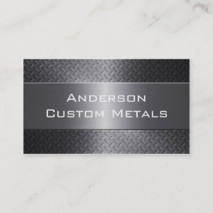 Professional Automotive Industrial Metallic Business Card