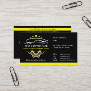 Professional Automotive Repair, Auto Mechanic Business Card