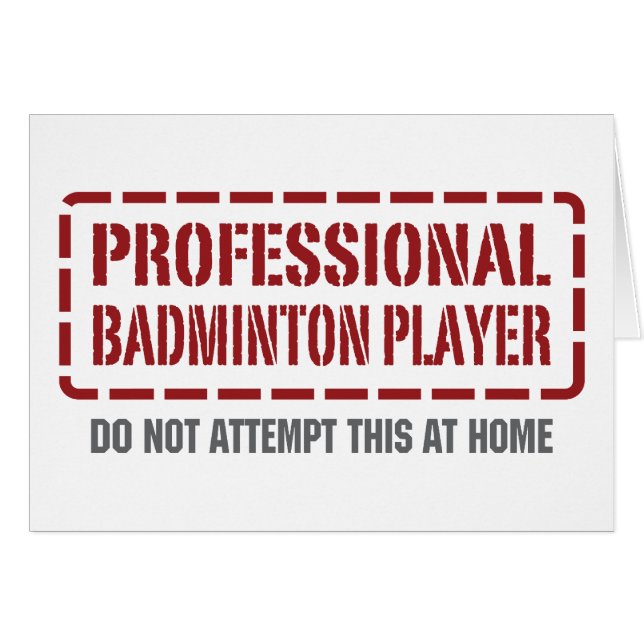 Professional Badminton Player (Front Horizontal)