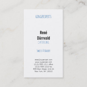 Professional Bakery Business Card