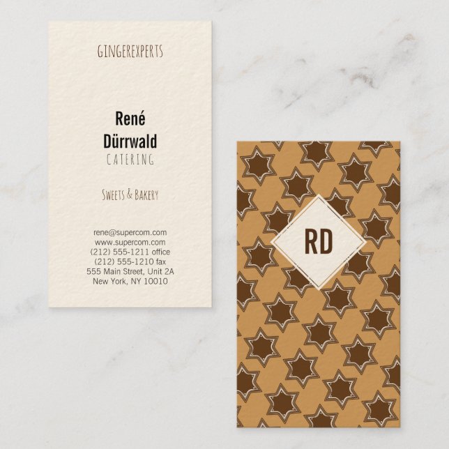Professional Bakery Business Card (Front/Back)