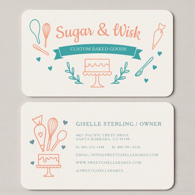 Professional Bakery Shop Business Card (Creator Uploaded)