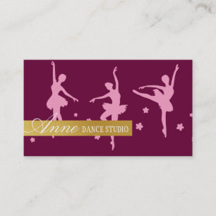Professional Ballet Studio, Instructor, Lessons Business Card