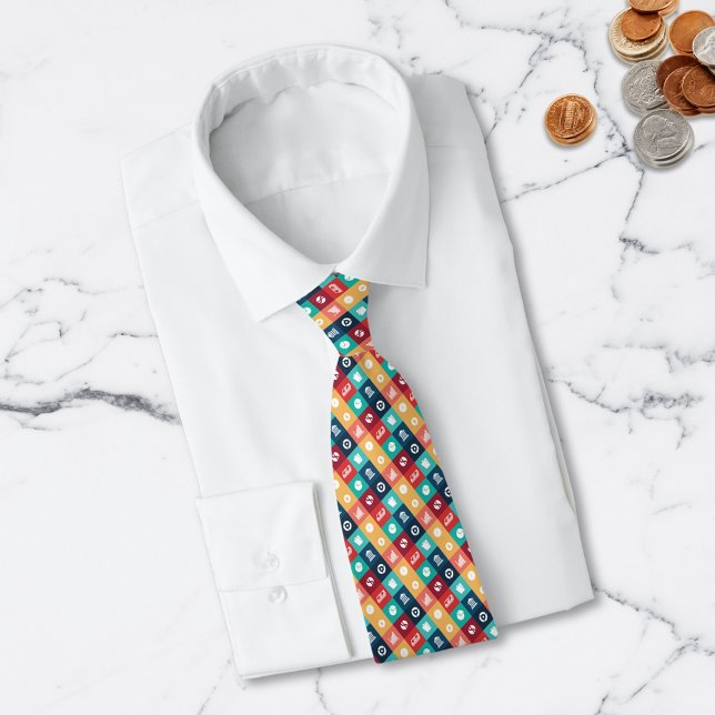Professional Banker Iconic Pictogram Tie (Creator Uploaded)