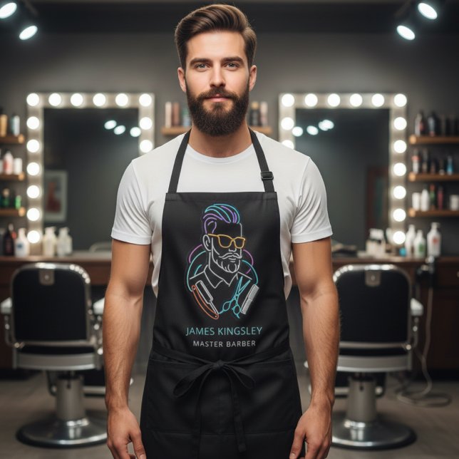 Professional Barber Haircut Shave Grooming Stylish Apron (Creator Uploaded)