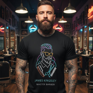 Professional Barber Haircut Shave Grooming Stylish T-Shirt