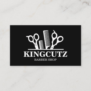 professional barber shop business cards
