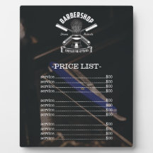 Professional Barber Shop Logo Price List