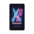 Professional Barbershop Neon Barber's Scissors