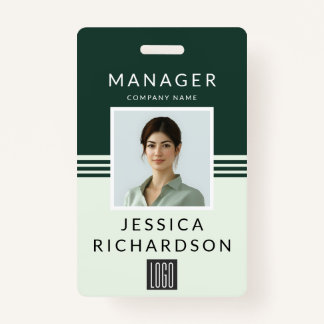 Professional Barcode & Logo ID ID Badge