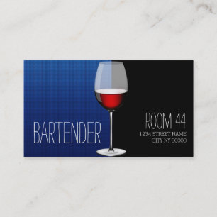 Professional Bartender Business Card