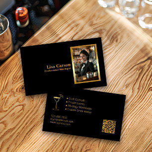 Professional Bartender elegant designed Business Card