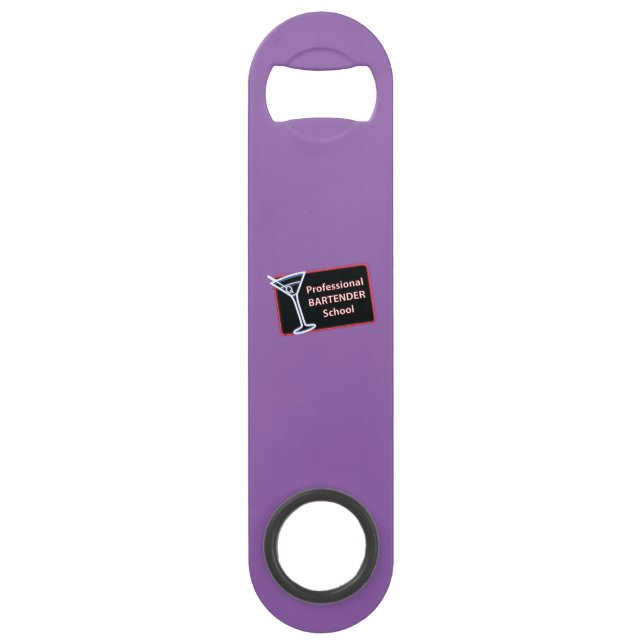 Professional Bartender School Logo Bottle Opener (Back)