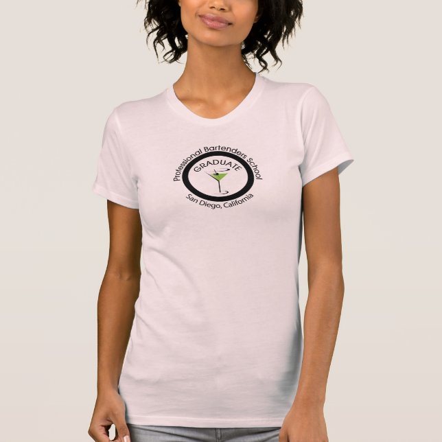 Professional Bartenders School Bartenders T-Shirts (Front)