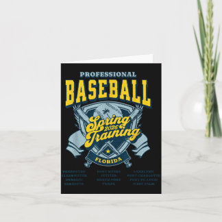 Professional Baseball Spring Training 2026 Design Card
