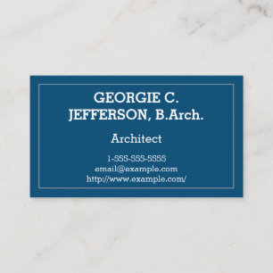 Professional & Basic Architect Business Card