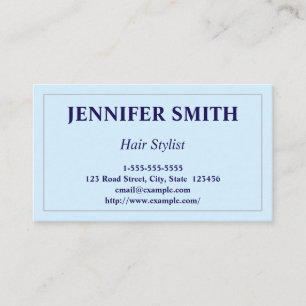 Professional & Basic Hair Stylist Business Card