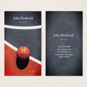 Professional Basketball Coach Sport School Card