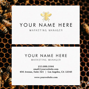 professional Bee BeeKeeper Honey                 Business Card