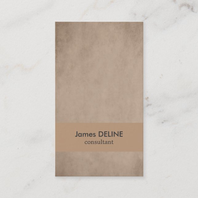 Professional Beige Elegant Business Card (Front)