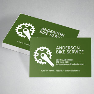Professional Bike Repair Maintenance Coaching Business Card