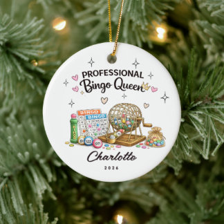 Professional Bingo Queen Ornament