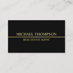Professional Black and Gold Business Card