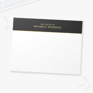 Professional Black and Gold Notepad