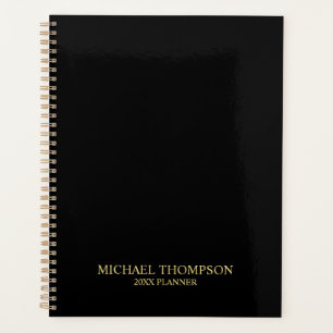 Professional Black and Gold Planner