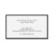 Professional Black and White Business Card
