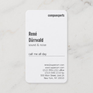 Professional Black and White Business Card