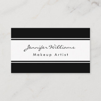Professional Black And White Business Card