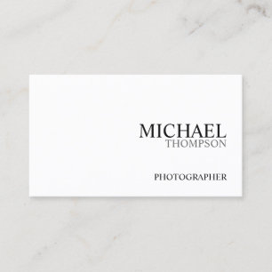Professional Black and White Business Card