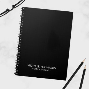 Professional Black and White Notebook