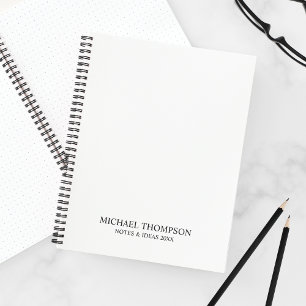 Professional Black and White Notebook