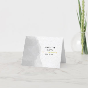 Professional Black and White Watercolor Thank You Card