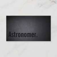 Professional Black Astronomer Business Card