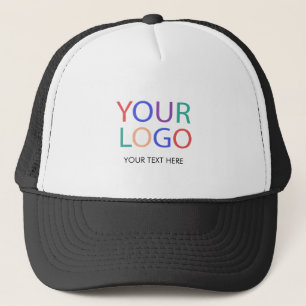 Professional Black Custom Company Logo Business Trucker Hat